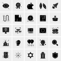 25 iconos de negocios universales vector ilustración de icono creativo para usar en proyectos relacionados con la web y dispositivos móviles