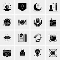 16 Business Universal Icons Vector Creative Icon Illustration to use in web and Mobile Related project