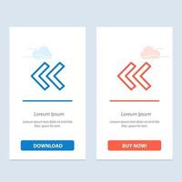 Arrow Arrows Back  Blue and Red Download and Buy Now web Widget Card Template vector