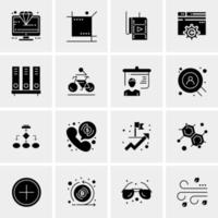 16 Business Universal Icons Vector Creative Icon Illustration to use in web and Mobile Related project