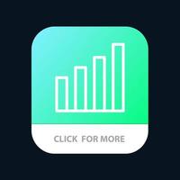 Analytic Interface Signal User Mobile App Button Android and IOS Line Version vector