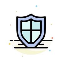 Internet Protection Safety Security Shield Abstract Flat Color Icon Template vector