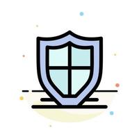 Internet Protection Safety Security Shield Abstract Flat Color Icon Template vector