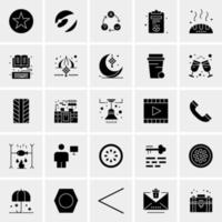 25 iconos de negocios universales vector ilustración de icono creativo para usar en proyectos relacionados con la web y dispositivos móviles