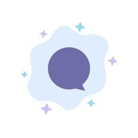 Chat Instagram Interface Blue Icon on Abstract Cloud Background vector