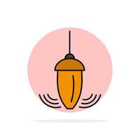 Sinker Instrument Measurement Plumb Plummet Abstract Circle Background Flat color Icon vector
