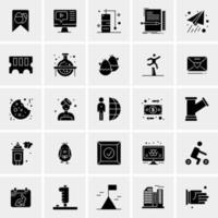 25 iconos de negocios universales vector ilustración de icono creativo para usar en proyectos relacionados con la web y dispositivos móviles