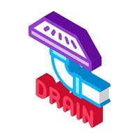 drain grate isometric icon vector illustration color
