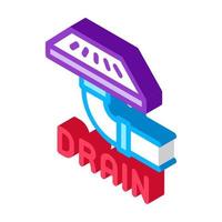 drain grate isometric icon vector illustration color