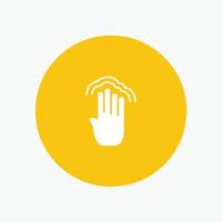 Fingers Four Gestures Interface Multiple Tap vector