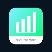 Analytic Interface Signal User Mobile App Button Android and IOS Glyph Version vector