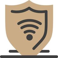 Internet Internet Security Protect Shield  Flat Color Icon Vector icon banner Template