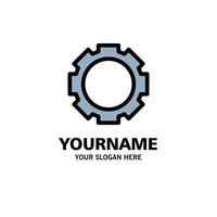 configuración de engranajes plantilla de logotipo de empresa de instagram color plano vector