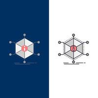 Data help info information resources Flat Color Icon Vector
