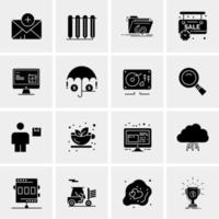 16 Business Universal Icons Vector Creative Icon Illustration to use in web and Mobile Related project