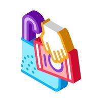 canalisation sink drain agent isometric icon vector illustration