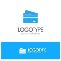 Card Credit Payment Pay Blue Logo vector