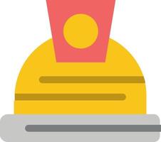 Architecture Construction Helmet  Flat Color Icon Vector icon banner Template