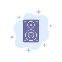 Audio Wifi Loudspeaker Monitor Professional Blue Icon on Abstract Cloud Background vector