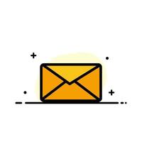 Mail Email User Interface  Business Flat Line Filled Icon Vector Banner Template