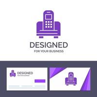 Creative Business Card and Logo template Device Mobile Cell Hardware Vector Illustration