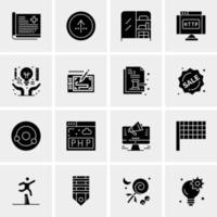 16 Business Universal Icons Vector Creative Icon Illustration to use in web and Mobile Related project