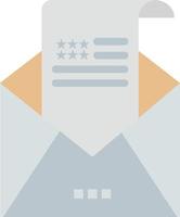 correo electrónico sobre saludo invitación correo color plano icono vector icono banner plantilla