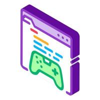 internet game isometric icon vector illustration color