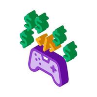 game coding and sell isometric icon vector illustration