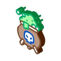 brew potion isometric icon vector illustration color