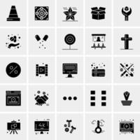 25 iconos de negocios universales vector ilustración de icono creativo para usar en proyectos relacionados con la web y dispositivos móviles