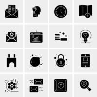 16 Business Universal Icons Vector Creative Icon Illustration to use in web and Mobile Related project