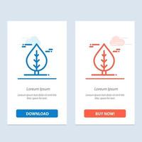 Leaf Canada Plant  Blue and Red Download and Buy Now web Widget Card Template vector