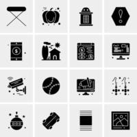 16 iconos universales de negocios vector ilustración de icono creativo para usar en proyectos relacionados con la web y dispositivos móviles