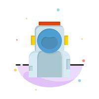 astronaut space spaceman helmet suit Flat Color Icon Vector