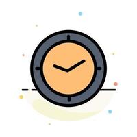 Watch Time Timer Clock Abstract Flat Color Icon Template vector