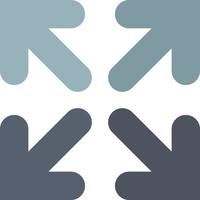 Arrow Direction Move  Flat Color Icon Vector icon banner Template
