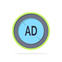 Ad Blocker Ad Blocker Digital Abstract Circle Background Flat color Icon vector