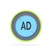 Ad Blocker Ad Blocker Digital Abstract Circle Background Flat color Icon vector