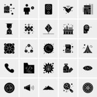 25 iconos de negocios universales vector ilustración de icono creativo para usar en proyectos relacionados con la web y dispositivos móviles