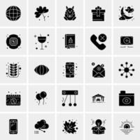 25 iconos de negocios universales vector ilustración de icono creativo para usar en proyectos relacionados con la web y dispositivos móviles