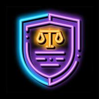 Evidence Gun Law And Judgement neon glow icon illustration vector