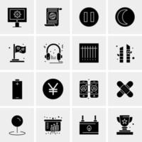 16 Universal Business Icons Vector Creative Icon Illustration to use in web and Mobile Related project