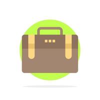 Bag Office Bag Working Motivation Abstract Circle Background Flat color Icon vector
