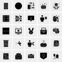 25 iconos de negocios universales vector ilustración de icono creativo para usar en proyectos relacionados con la web y dispositivos móviles