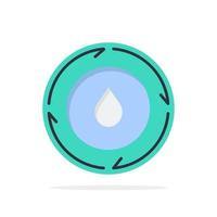 Energy Water Power Nature Abstract Circle Background Flat color Icon vector