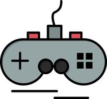 Joystick Wireless Xbox Gamepad  Flat Color Icon Vector icon banner Template