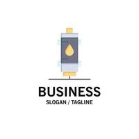 Heater Water Heat Hot Gas Geyser Business Logo Template Flat Color vector