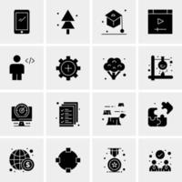 16 Universal Business Icons Vector Creative Icon Illustration to use in web and Mobile Related project