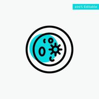 Biochemistry Biology Chemistry Dish Laboratory turquoise highlight circle point Vector icon